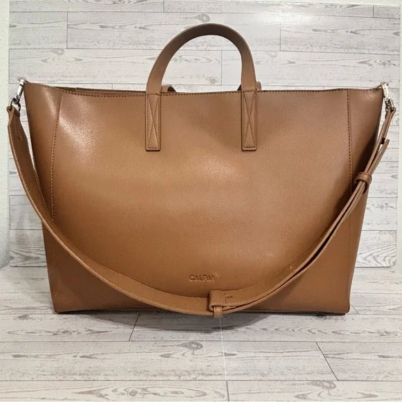 Calpak Haven Laptop Tote Bag in Toffee - Picture 5 of 15